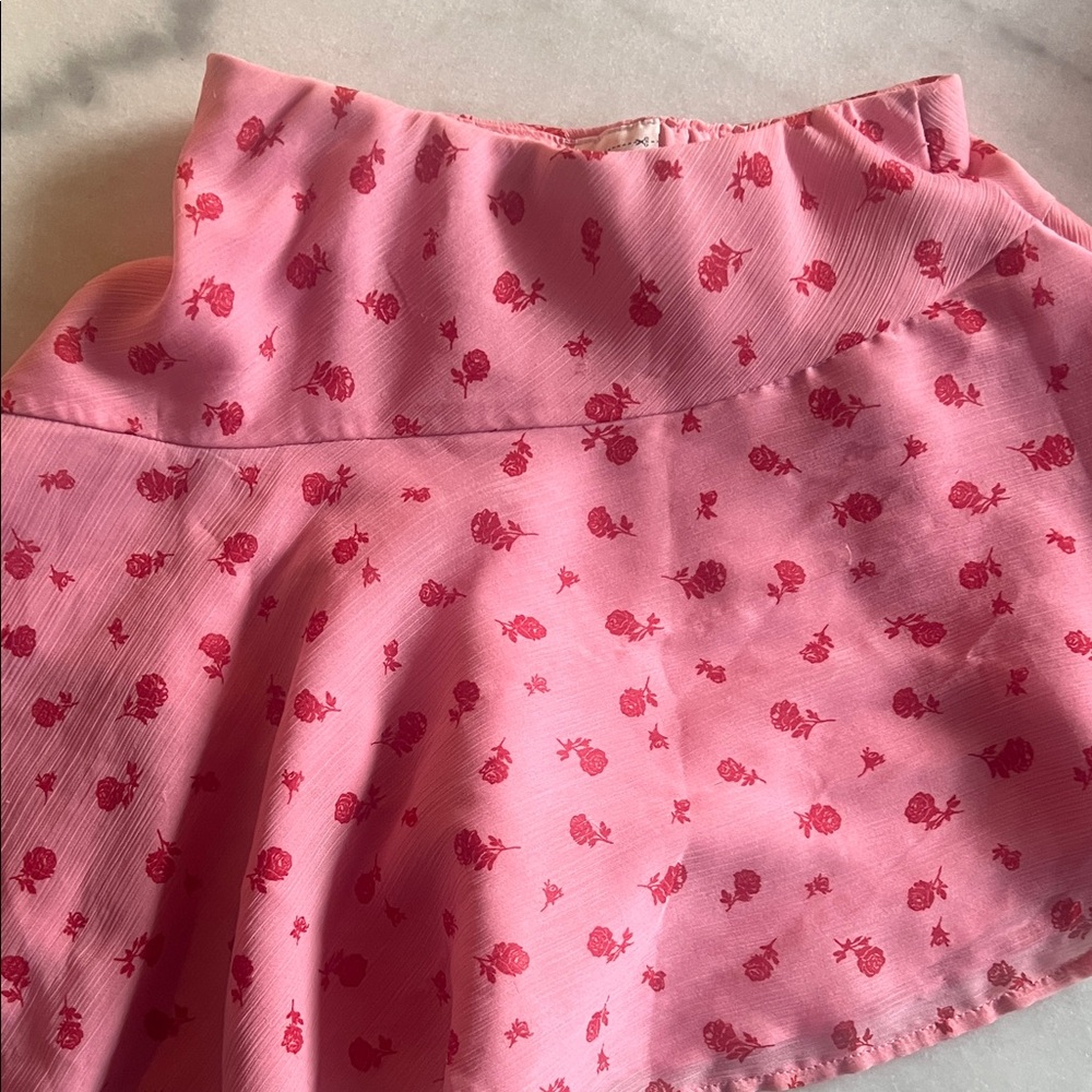 abercrombie kids Pink Floral Skirt